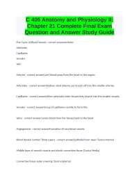 Anatomy and Physiology II: Chapter 21 Complete Final Exam Question and Answer Study Guide