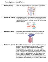 Hormones and Endocrine System: Structure, Function, and Pathophysiology