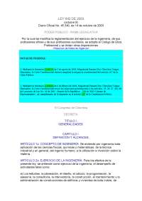 Reglamento Profesional de la Ingeniería y sus Profesiones Afines y Auxiliares