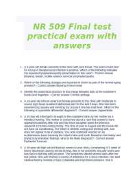 NR 509 Final Exam Answers and Questions