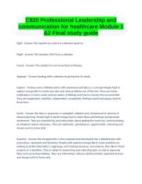 Healthcare Leadership & Communication: Energy Intensities Study Guide