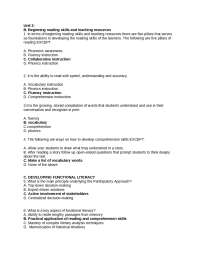 Developing Reading Skills and 21st Century Literacy: A Guide for Educators