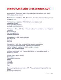 Indiana QMA State Test updated 2024.