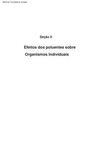 Princípios de Ecotoxicologia: Testes de Toxicidade com Organismos Terrestres