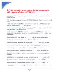 Boiler Operation and Maintenance