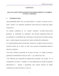 Anclajes inyectados: diseño, características y aplicaciones