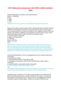Comparison of Family Therapy Techniques: Feminist, Narrative, Milan-Systemic, Solution-Foc
