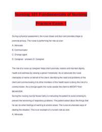 Nursing Role and Theories: Change Agent and Expert Nurses