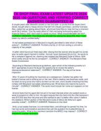 CE SHOP FINAL EXAM LATEST UPDATE 2024- 2025 150 QUESTIONS AND VERIFIED CORRECT ANSWERS