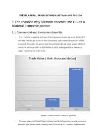 Vietnam-US Economic Partnership: Benefits, FDI, and Trade Analysis