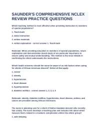 Health Concerns for African American Clients: Nursing Assessments and Priorities