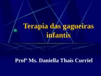 Gagueira - exercícios de terapia