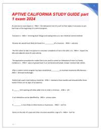 APTIVE CALIFORNIA STUDY GUIDE part 1 exam 2024.