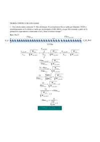 Este ejercicio implica la velocidad calculada los medios de las partículas de gas