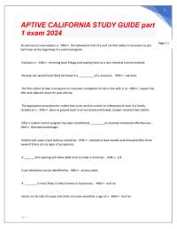 APTIVE CALIFORNIA STUDY GUIDE part 1 exam 2024.
