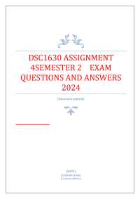 DSC1630 ASSIGNMENT 4SEMESTER 2 EXAM QUESTIONS AND ANSWERS 2024.pdf