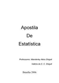 Estatística Descritiva: Coleta, Distribuição e Análise de Dados - Prof. Jose