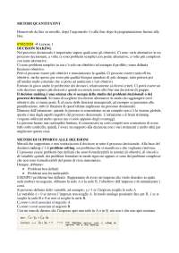 Analisi Costi Benefici (ACB) e Metodi Decisionali Multi-Criteriali - Prof. Funari
