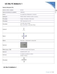 Biology: pH, Buffers, Lipids, Proteins, & Carbs in Cells
