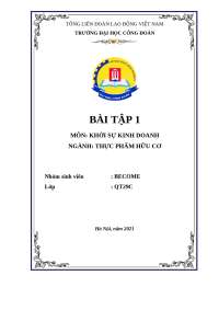 Khái niệm cơ bản về kinh doanh