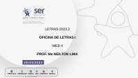 Análise de Gêneros e Tipologias Textuais - Prof. Lima