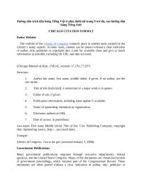 Chicago Citation Format for Library of Congress Resources
