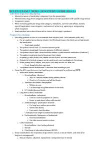 NCLEX EXAM 2 NURS  2474 STUDY GUIDE 2024 A