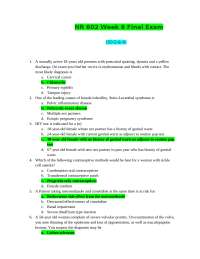 NR 602 Final Exam / NR602 Final Exam(V2)(50 Q & A)(New, 2024) : Chamberlain College