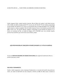 Pensão por Morte e Tutela de Urgência