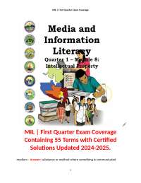Understanding Media & Information Sources: Media Literacy