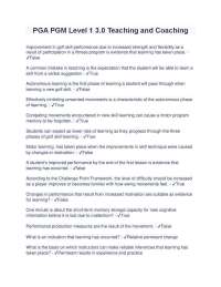 Effective Instructor Techniques for Enhancing Student Learning in Golf