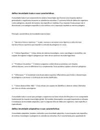 O Sistema Imunológico: Imunidade Inata e Adaptativa
