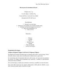 Receta de orégano para realizar cremas