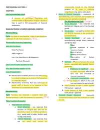 PE4 Reviewer -Cost cycle to process costing