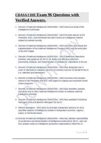 Intelligence Community Organizations and Responsibilities: A Comprehensive Overview