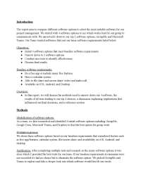 Comparing Project Management Software Options