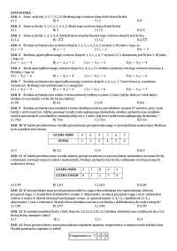 statystyka test klasa 3 liceum