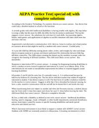 Assistive Devices and Learning Disabilities: Understanding the Needs of Students