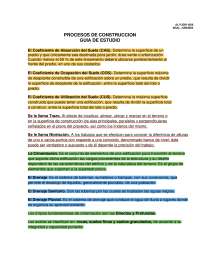 Procesos de Construcción: Guía de Estudio - Prof. López