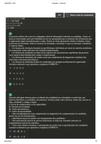 PROVA 01- ONLINE CAPÍTULO 1 UNIASSELVI