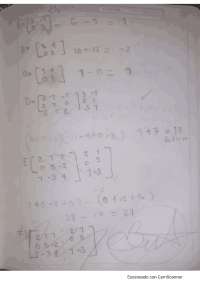 Formulas de determinantes por deltas