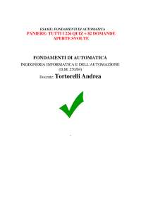 PANIERE FONDAMENTI DI AUTOMATICA VERIFICATO 2024 APERTE E CHIUSE