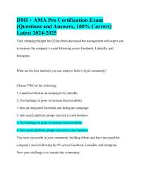 Digital Marketing Certification Exam: Questions and Answers