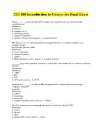 Computer Literacy Quiz: Identifying Technology Terms and Risks