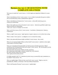 Law and Business: Understanding Rights, Duties, and Commercial Relationships