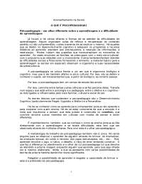 Psicopedagogia e Dificuldades de Aprendizagem: Uma Abordagem Integrada
