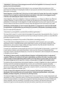 WORLD PEACE STUDIES NOTES