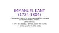 historia de la filosofia, tabla comparativa de kant y mill