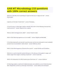 Microbiology Study Guide: 215 Questions with Answers
