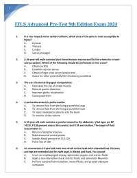 ITLS 英語版　Ninth Edition ITLS 9th Edition Questions & Answers | 100% Correct Answers